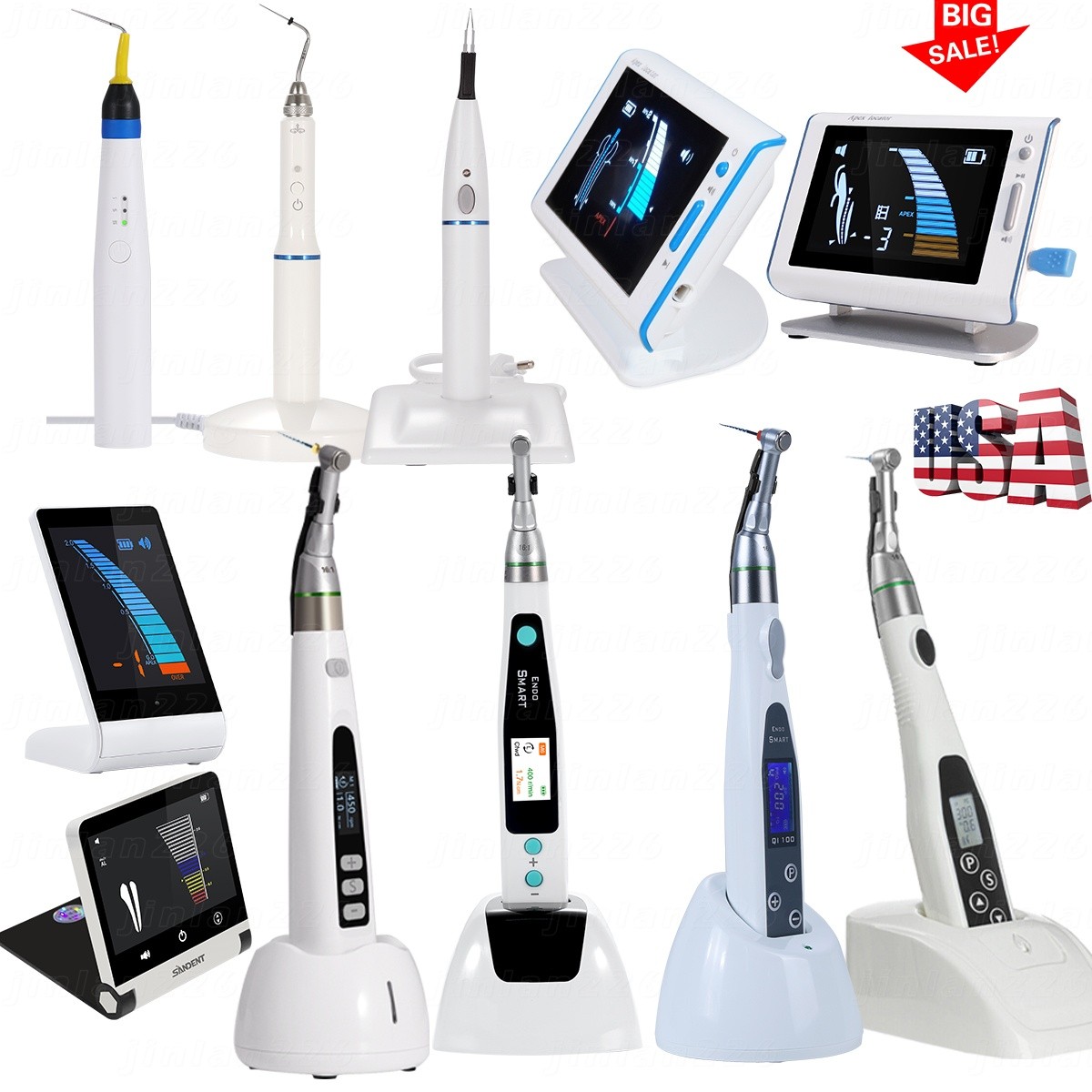 Dental Endo Motor/Obturation System Heated Pen/Apex Locator /Gutta Percha Cutter