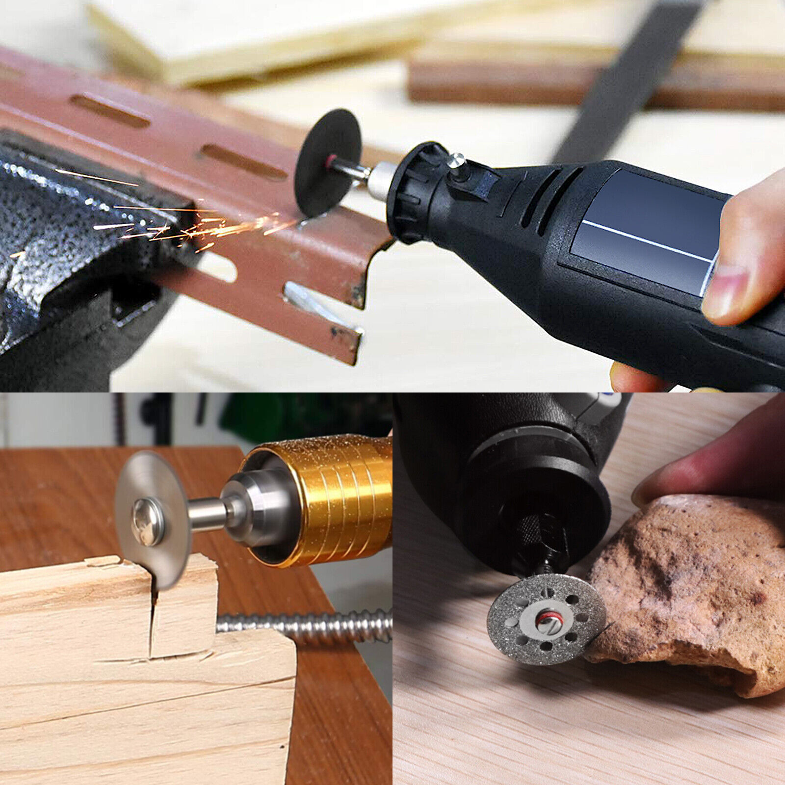 30Pcs Cutting Wheel Set Drill for Dremel Rotary Tool Accessories w/ 1/8" Mandrel