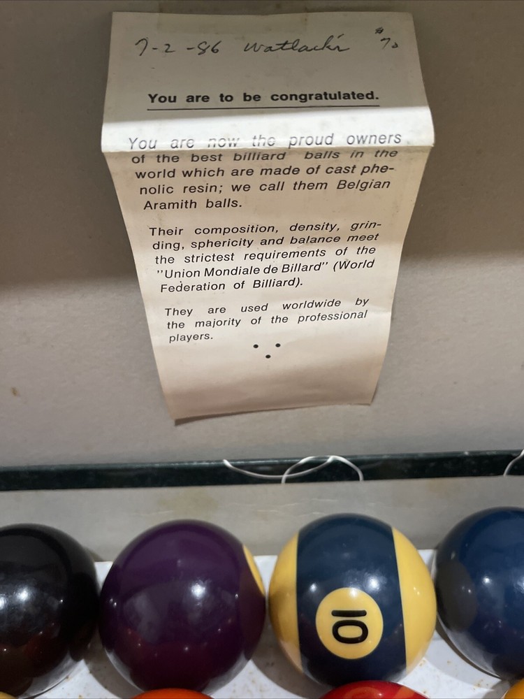 Vintage Billards Lot