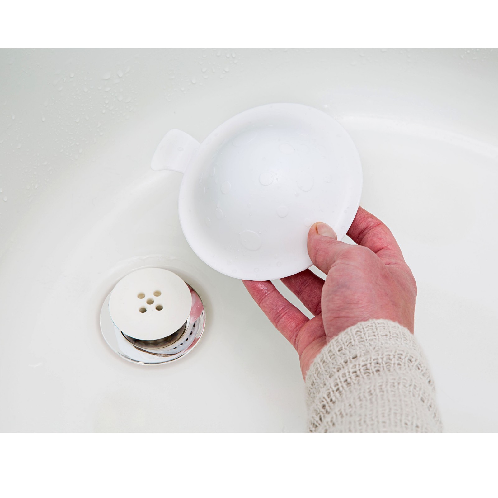 StopShroom® Universal Stopper Cover for Bathtub & Bathroom Drains by TubShroom