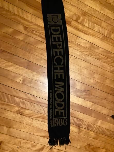 Rare 1986 Black Celebration tour vintage Depeche Mode Fringe Scarf
