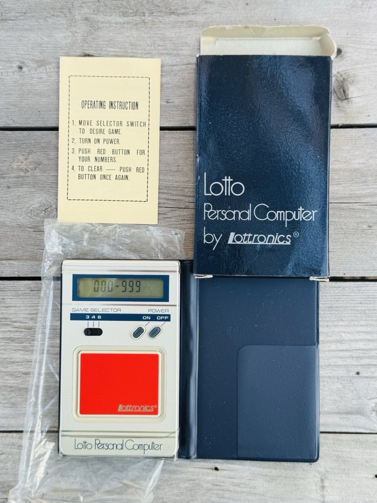 Lottronics Vintage Lotto Personal Computer Random Number Generator Retro Working