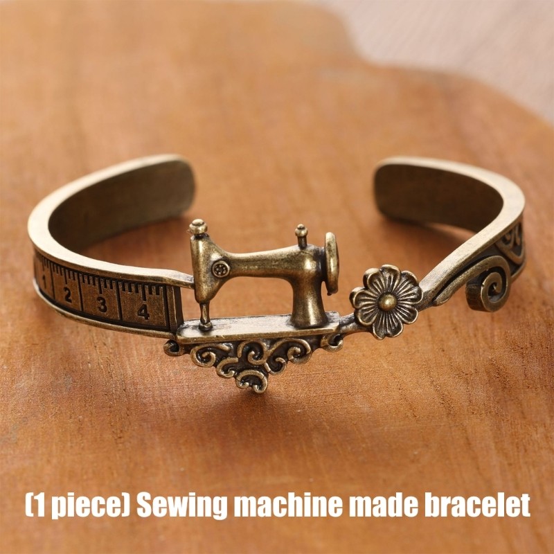 Stylish Sewing Machine Inspired Bangle Adjustable Fit Suitable For Various