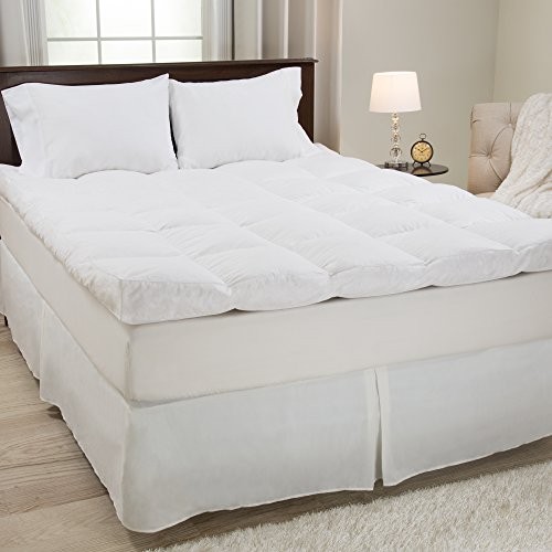 Down & Duck Feather 4" Gusset Topper - Queen