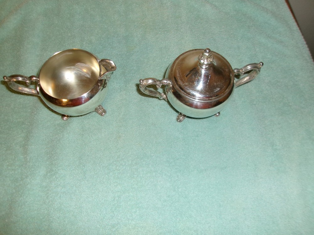 Vintage 5 Piece Wm. Rogers Silver Co Silver Plated Tea Set
