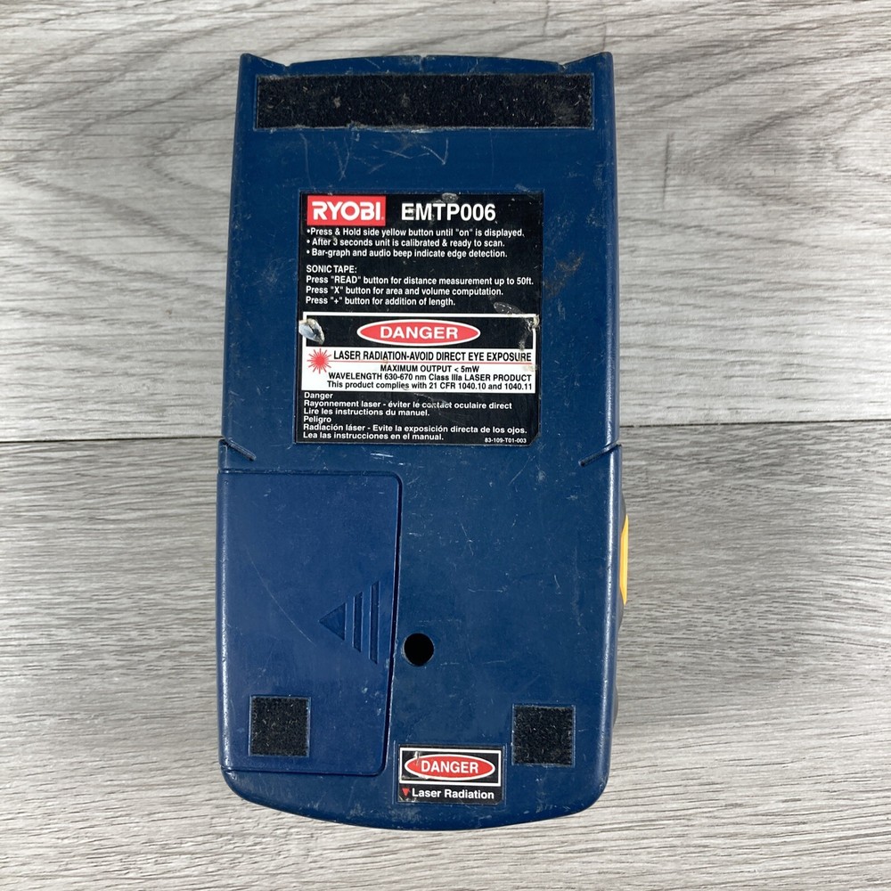 RYOBI EMTP006 Ultrasonic Measuring Device And Stud Sensor Tested Working