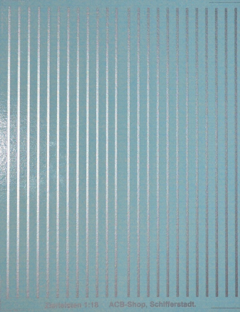 Decorative Stripes Silver 1-18 Decals Decals