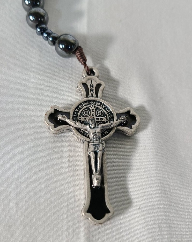 Intercession Hematite Rosary 8mm (cc)