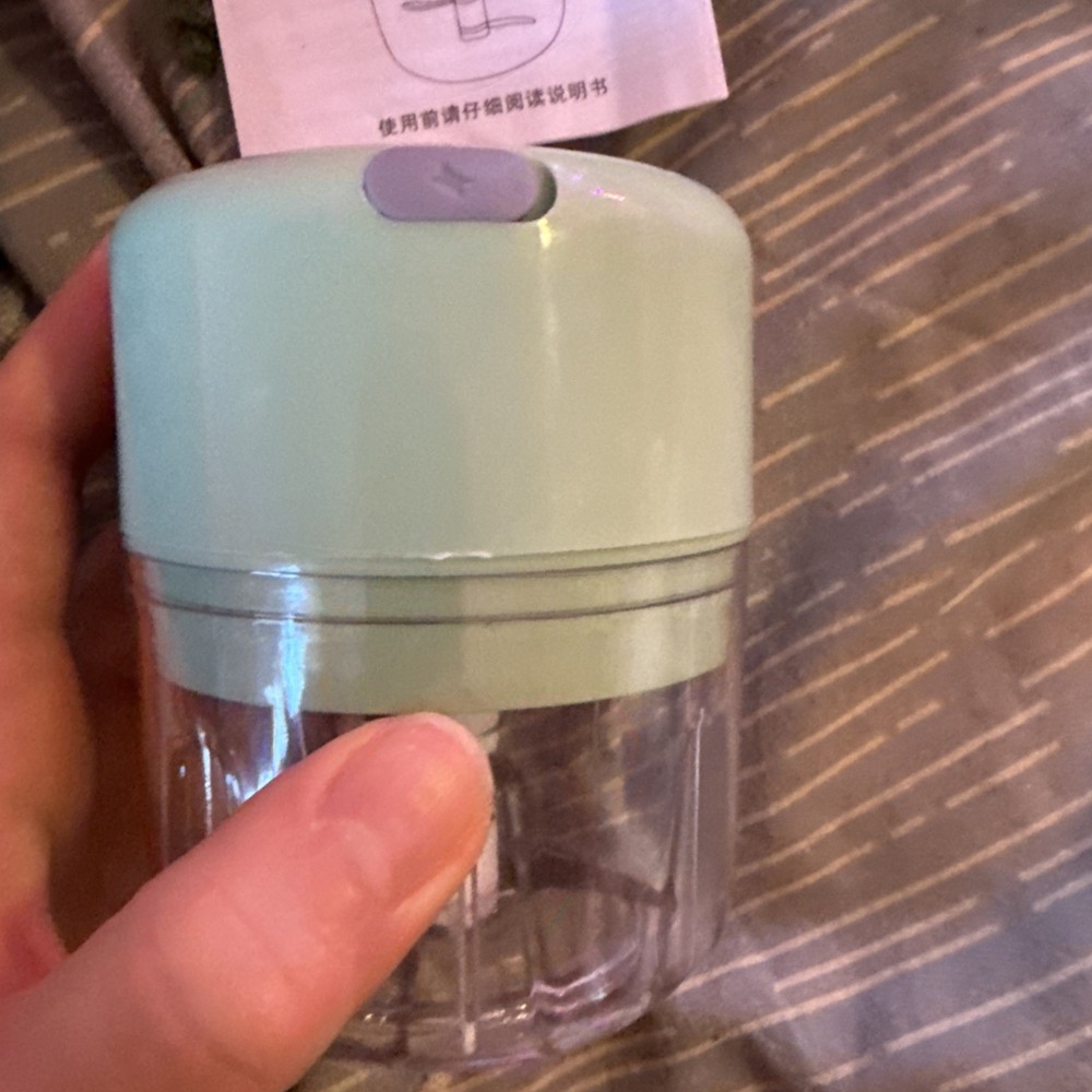 Mini Food Processor, Vegetable Garlic Chopper USB Meat Grinder Rechargeable