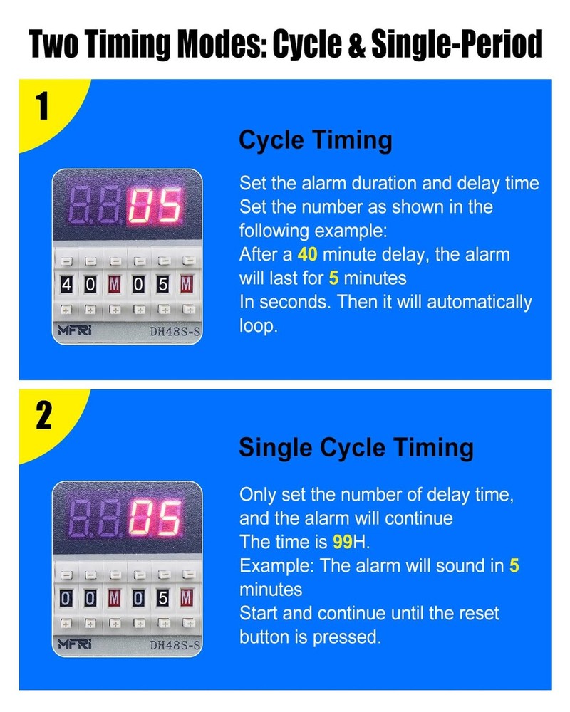 Cycle Timer Alarm, 0–110dB Adjustable Volume with Flashing Light, Dual Mod