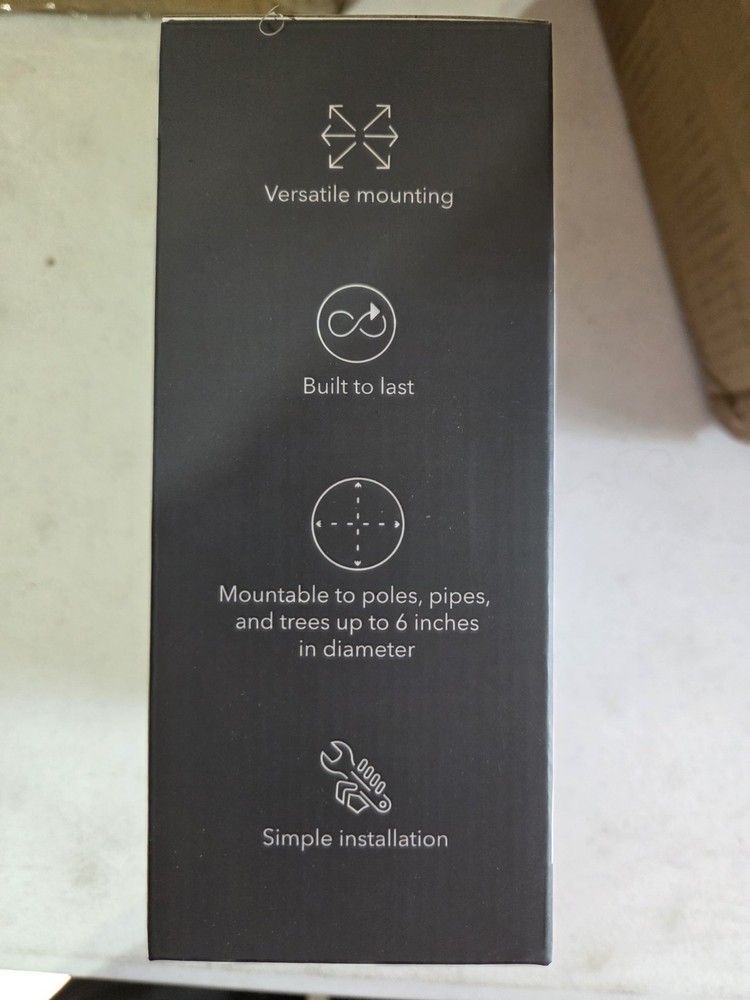 2-In-1 Universal Pole Mount for Camera & Solar Panel BLACK