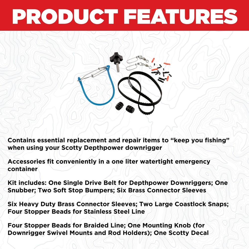 Scotty #1158 Depthpower Downrigger Accessory Kit - Black