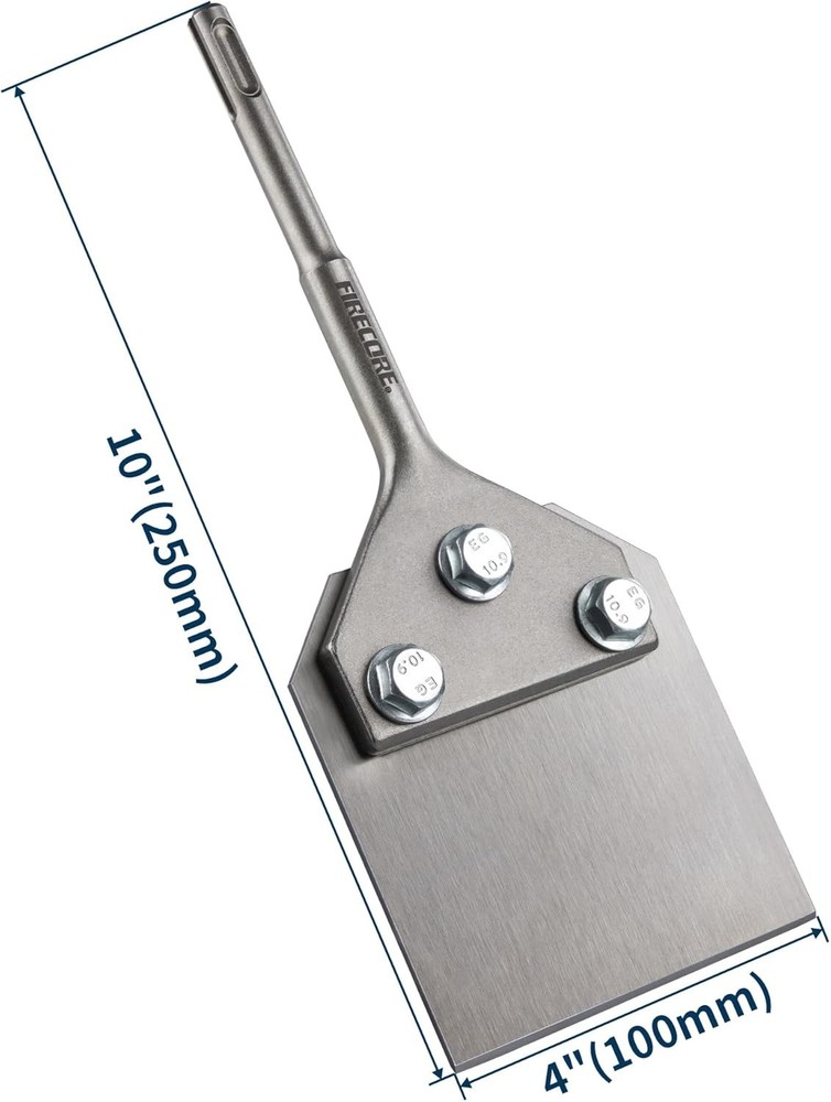 4" SDS-Plus Floor Scraper Chisel - Alloy Steel Bit for Tile & Thin-set Removal