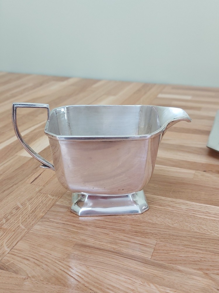 Vintage 5-Piece Silver Plate Tea Set Marked ALD