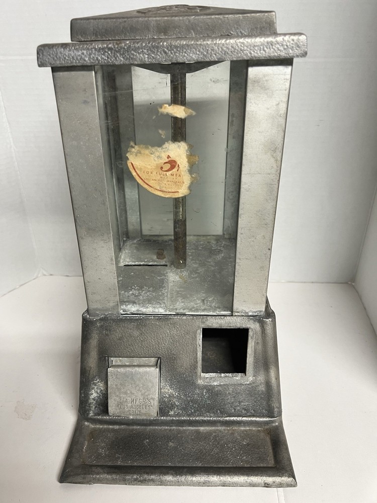 Sun 5 Cent Peanut Nut Machine Nickel  - Vintage Push Pull Coin