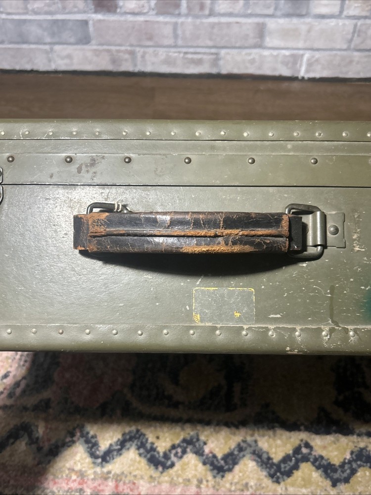 WW2 Avaiators Military Suitcase Markings Named Navy Delta UGA Eastern Deco Cool