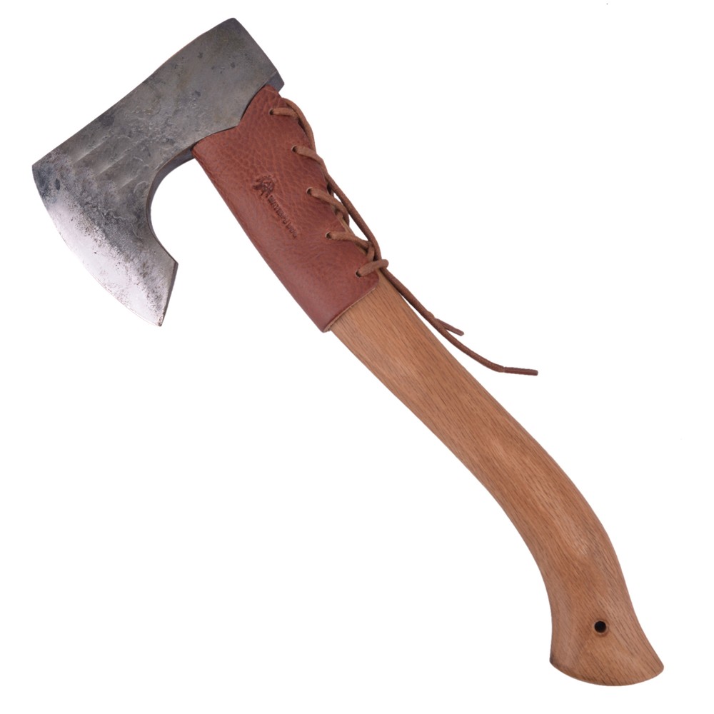 Durable Cowhide Leather Axe Handle Guard Collar Double Bit Axe Protector Cover