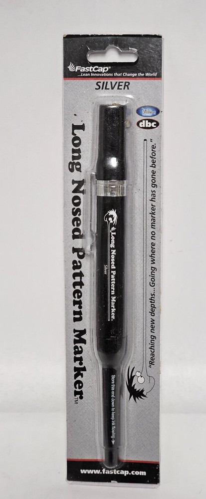FASTCAP LONG NOSED PATTERN MARKER, SILVER