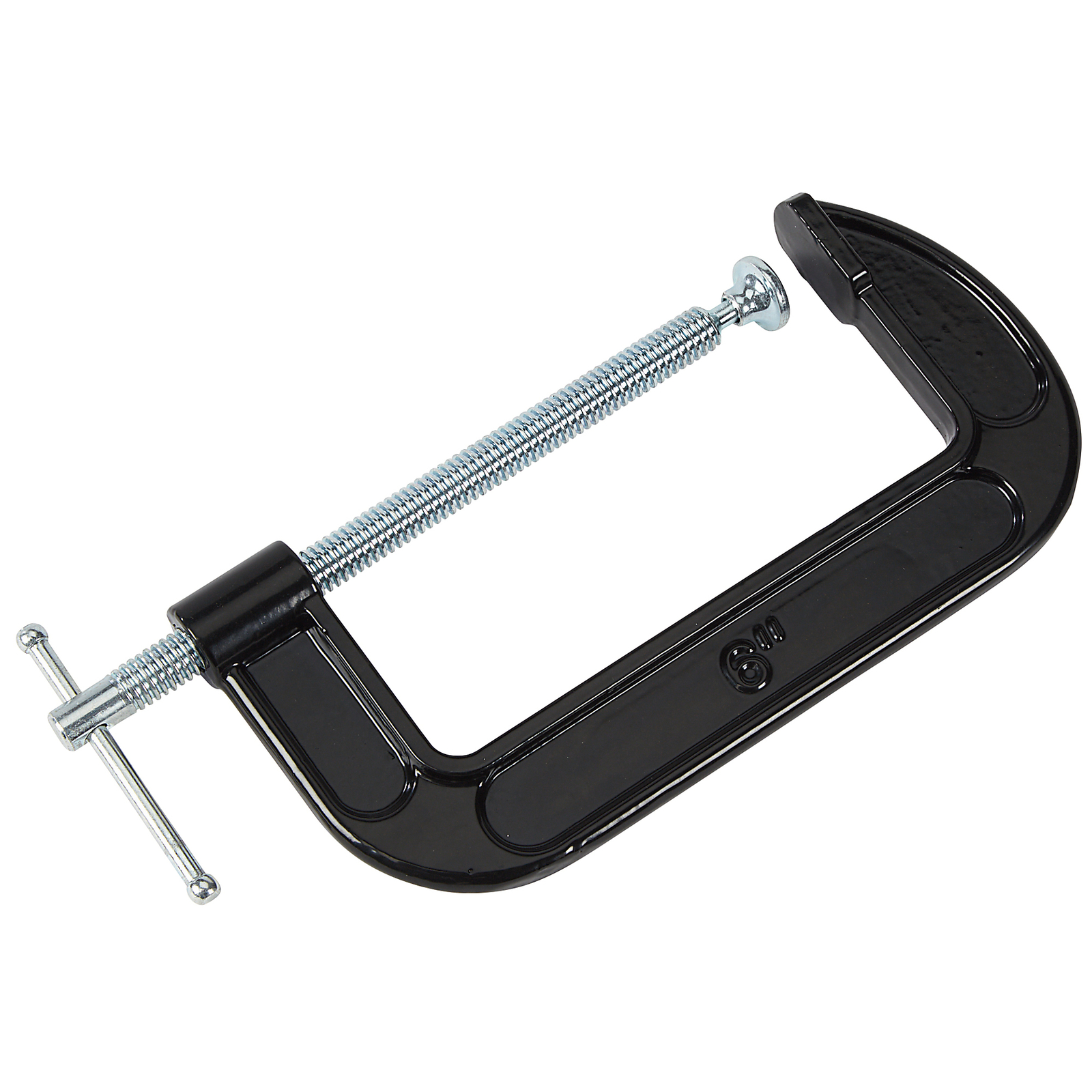 Ironton 6in. C-Clamp, 10,000-Lb. Clamping Pressure, 5.9in. Opening