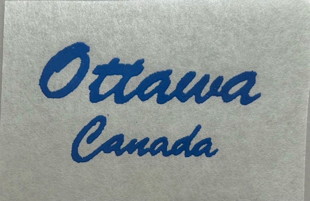 Original Vintage Ottawa Canada Mini Iron On Transfer
