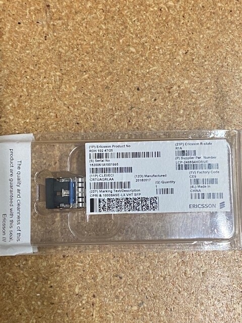 RDH10247/25 - Ericsson SFP Module CPRI & 1000Base-LX VHT