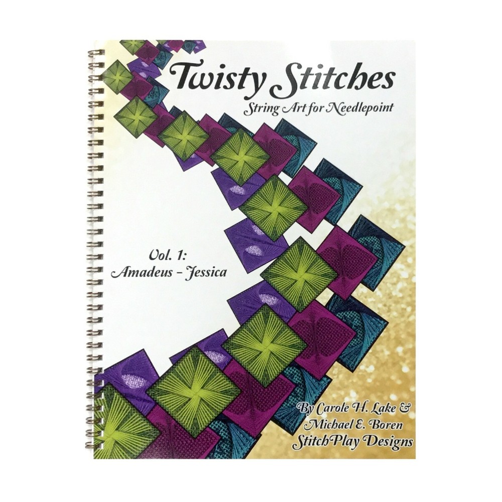 "TWISTY STITCHES" String Art for Needlepoint Book, Vol 1