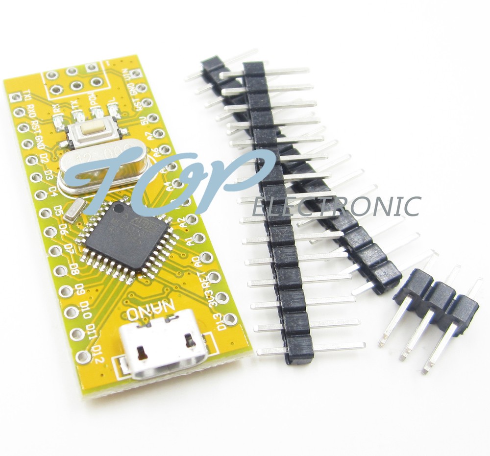 2PCS Top Micro USB Nano V3.0 ATmega328P 5V 16M Micro-controller board