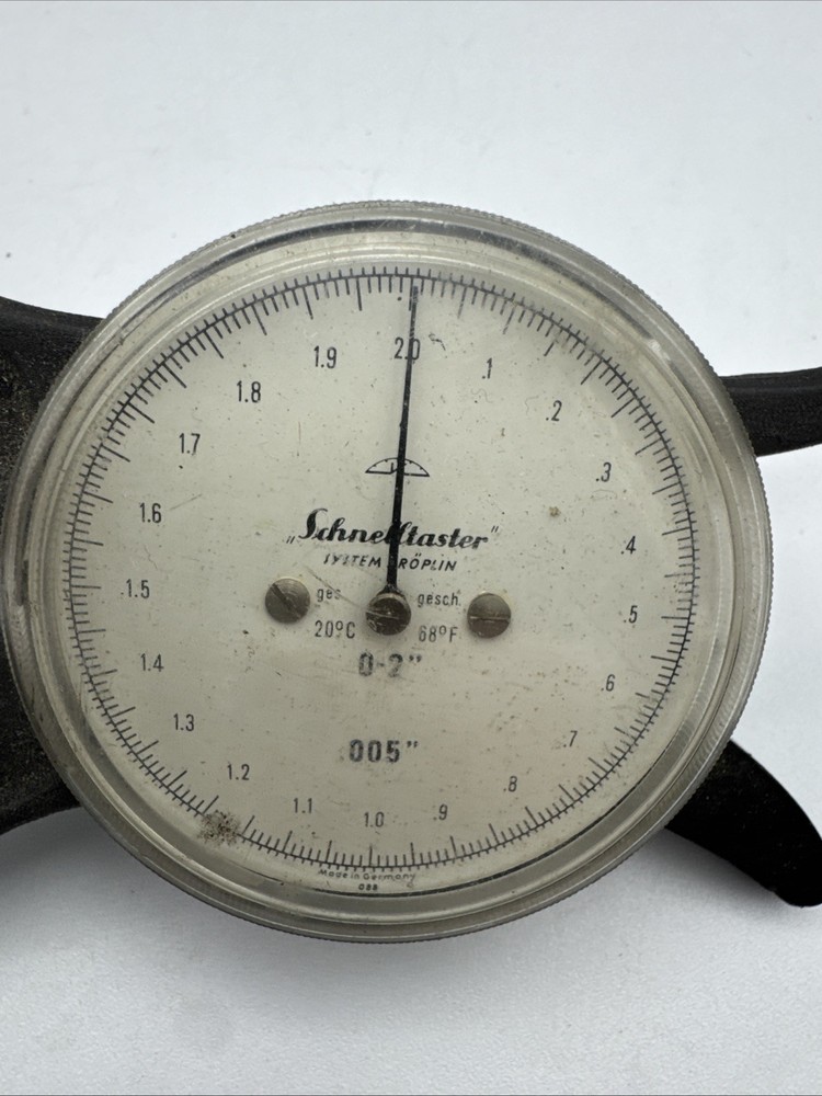 VINTAGE QUICKTEST SCHNELLTASTER 0-2” DIAL CALIPER