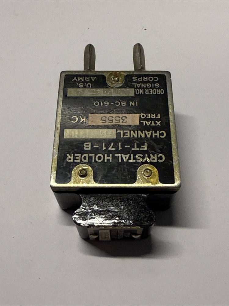 PARASET replica transceiver ORIGINAL 3.555 MHz crystal holder FT-171-B