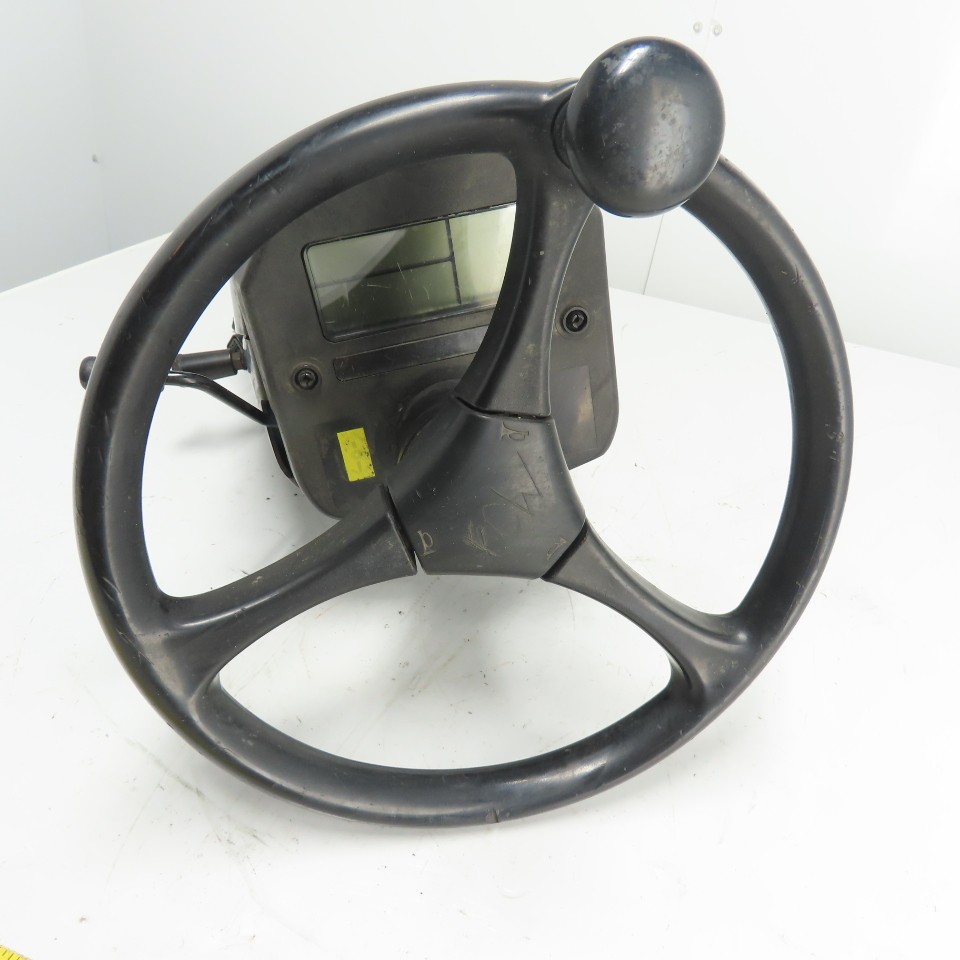 Caterpillar E5000 Forklift Steering Column Assembly W/Steering Wheel and Display
