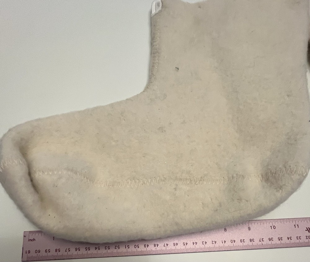 NOS 100% Wool Military Boot Liners Medium