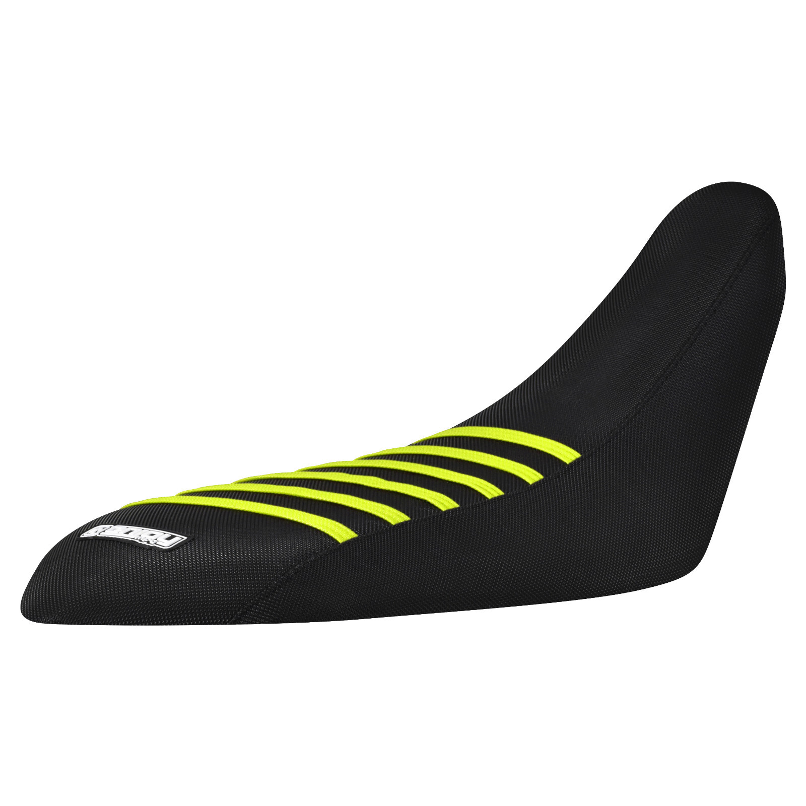 Yamaha Raptor 700 700 R Gripper Seat Cover 2006-2021 BLACK-NEON Yellow Ribs #193