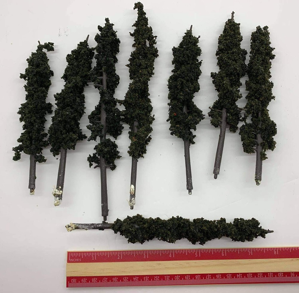 Trees Artificial Tree Lotto 8pcs Misc 6"-8" For Layout