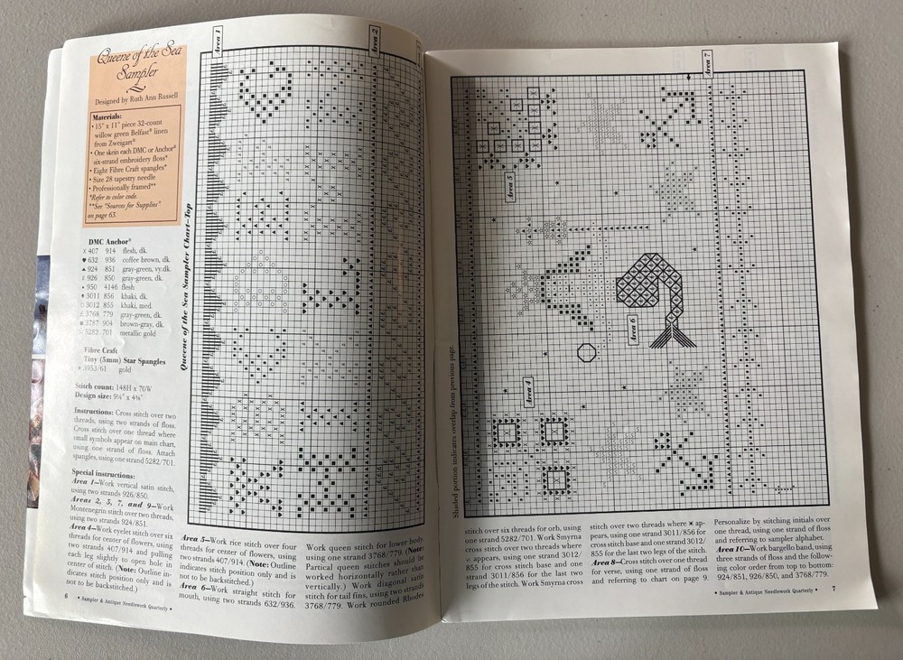 Sampler & Antique Needlework Quarterly Vol 22 2001 *M012
