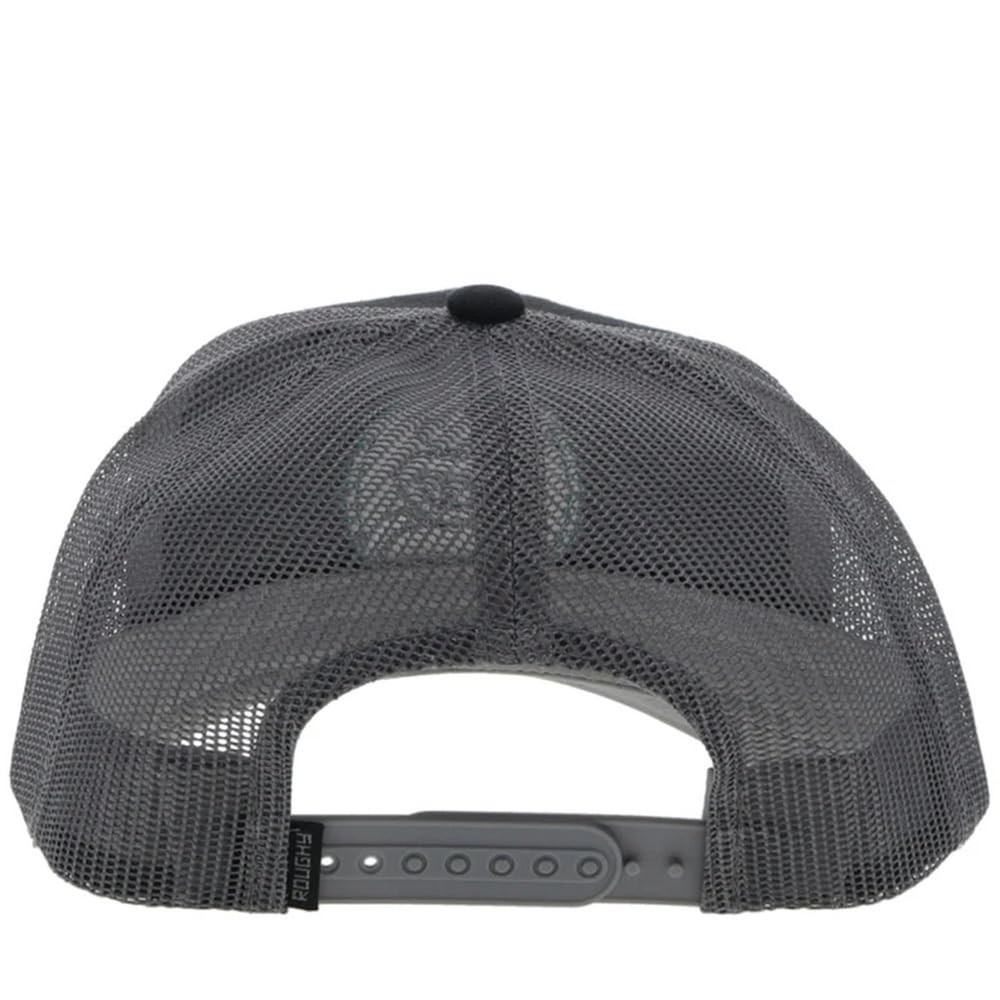 HOOEY Strap Roughy Adjustable Snapback Hat Black/Grey