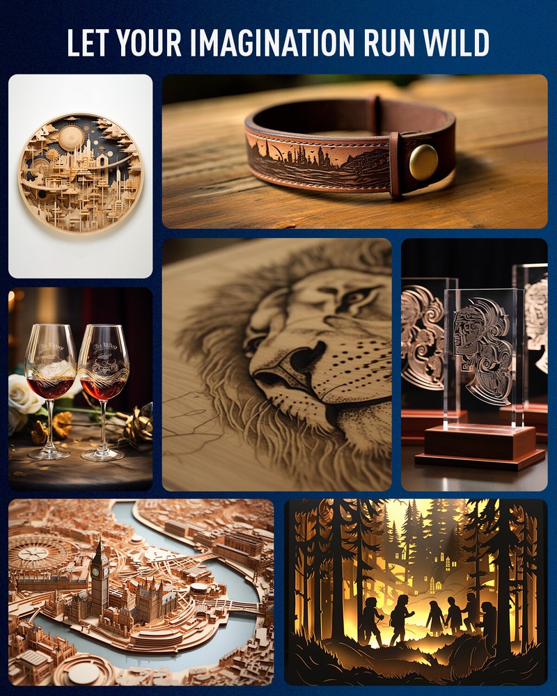 OMTech 60W 20x28in Autofocus CO2 Laser Engraver w/ Basic Choice Accessories Pack