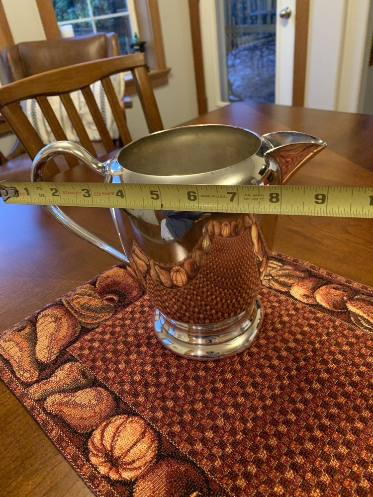 F B Rogers Silver Co 1883 Silver Plated Water Pitcher 7407