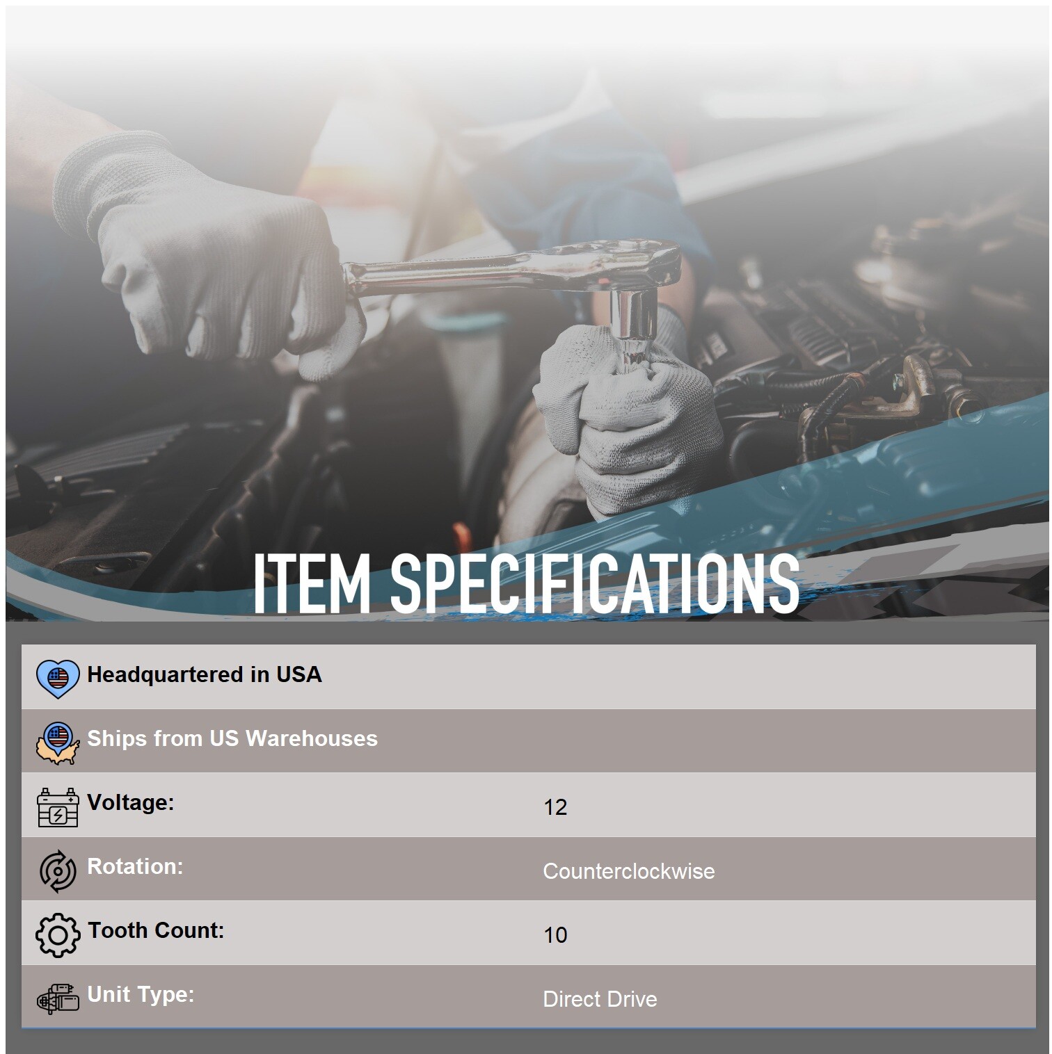 New Marine Outboard Starter For Mercury Mariner 90 115 140 150 175 HP 1978-1988