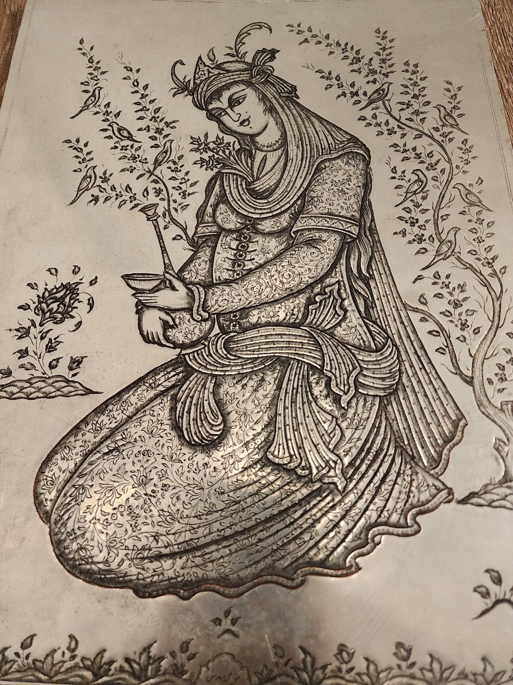 Engraved Copper Indian Artwork