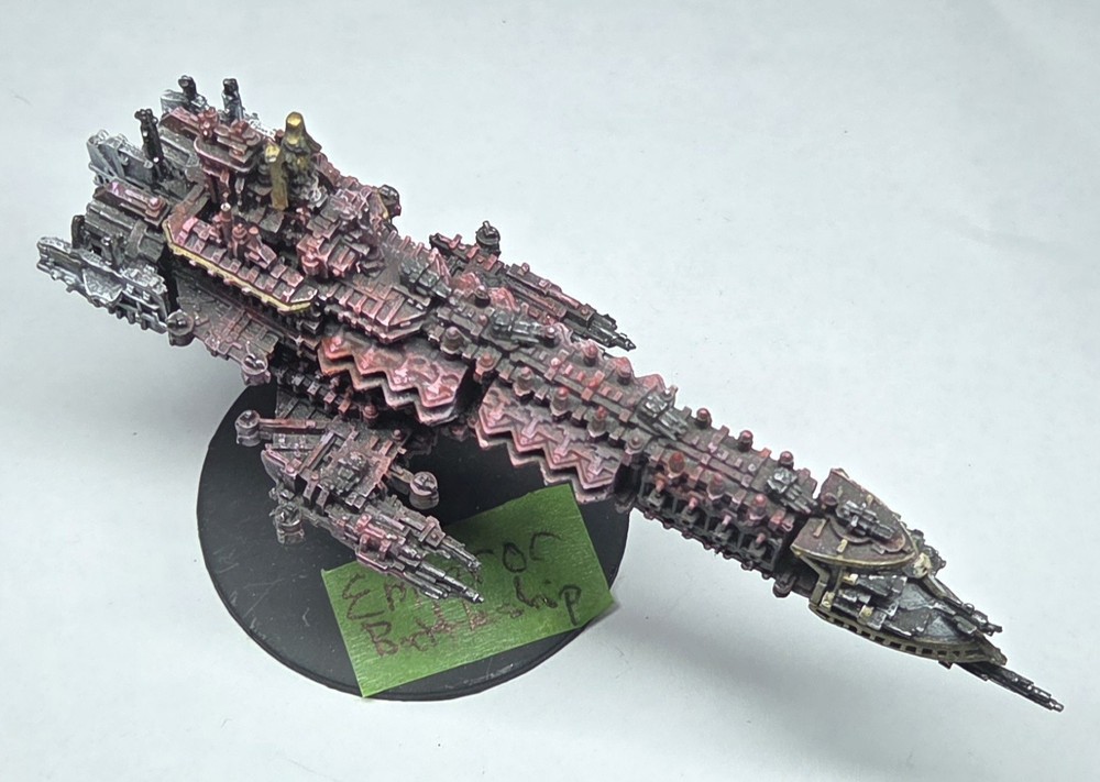 Battlefleet Gothic - Imperial Fleet Emperor Class Battleship - OOP - Painted