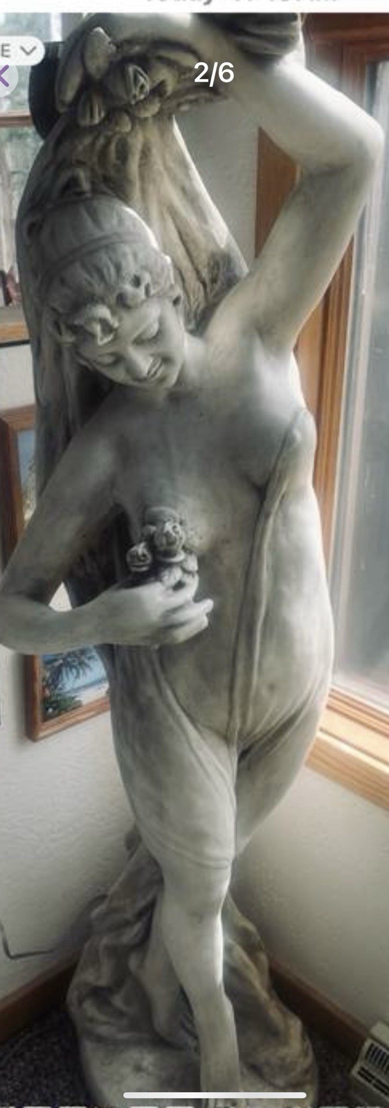 $750.00 .. Cement Life-size.. Beautiful addition .. entryway, garden, or Inside