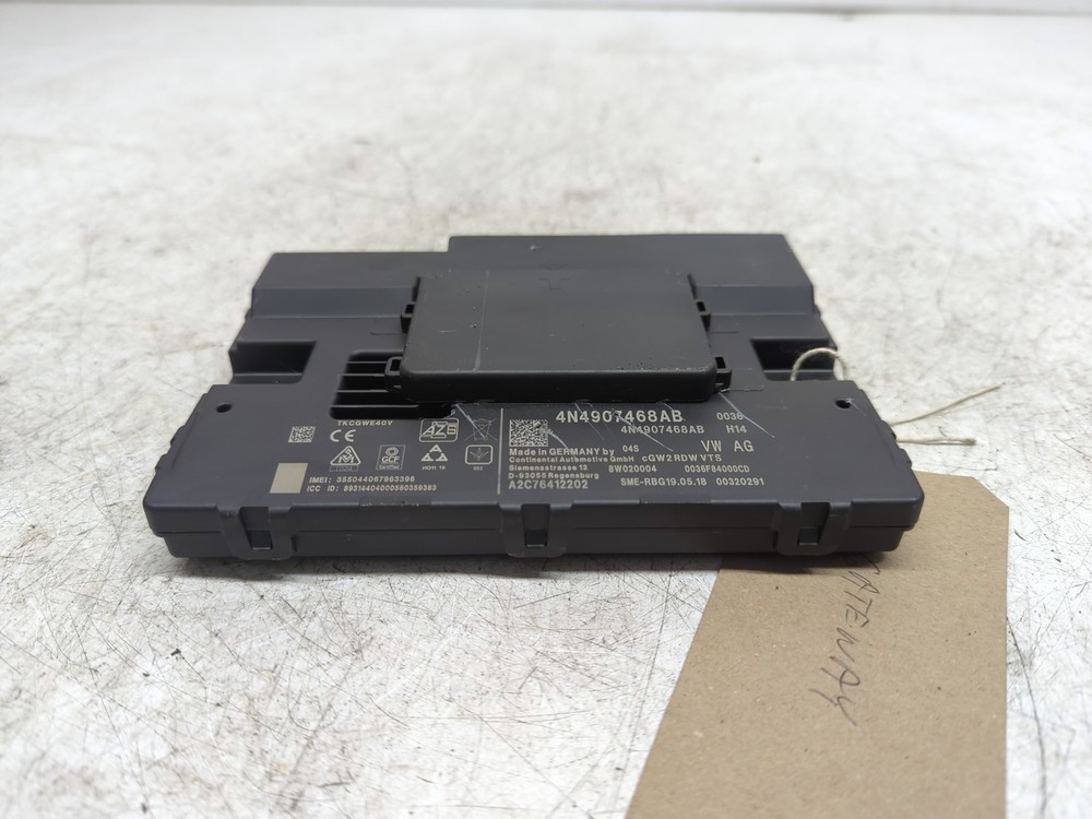 2018 PORSCHE CAYENNE GATEWAY CONTROL MODULE MK3/E3 (9YA) 4N4907468AB #00123733