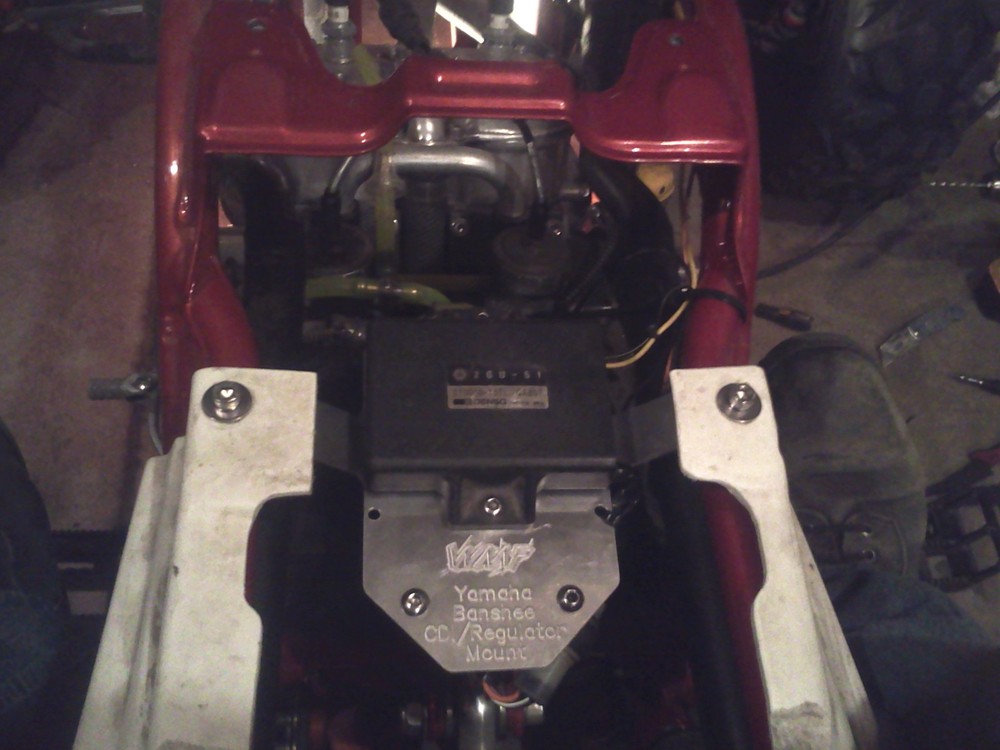 Yamaha Banshee CDI & Voltage Regulator Relocation Bracket Mount Kit, Trail Tech