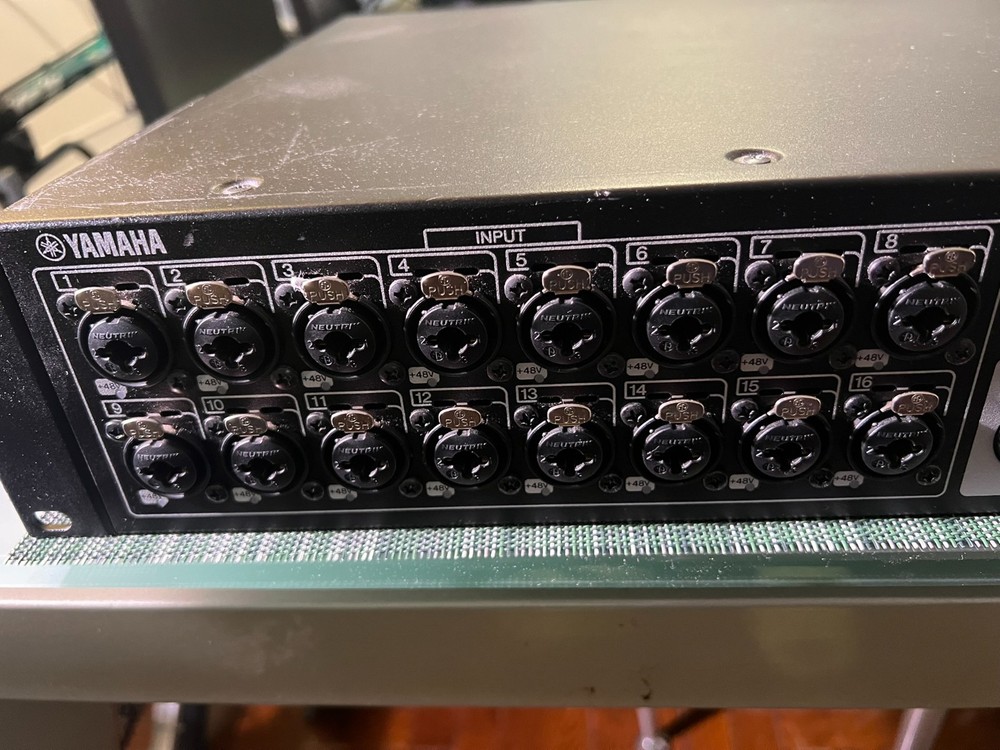 Yamaha TIO1608D Input Output Mixing Console Rack - USED - Untested - Powers on