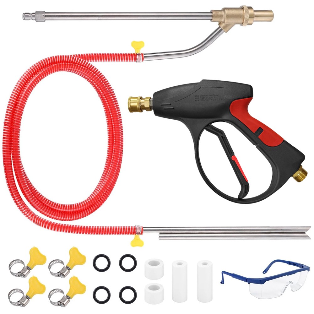 Pressure Washer Sandblasting Kit 5000 PSI Wet Abrasive Sandblaster Attachment wi