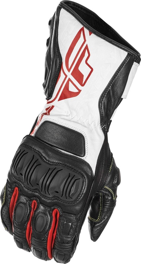 Fly Racing FL-2 Gloves (Medium) (Black/White/Red)