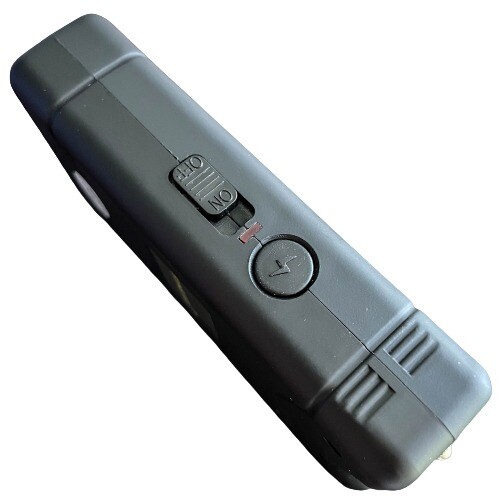 STINGTEC Stun Gun Mini BLACK 499 BV Rechargeable LED Flashlight w/ Carrying Case