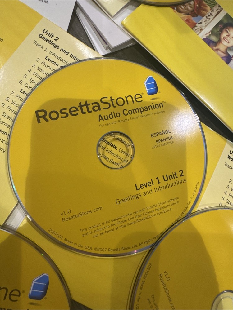 Rosetta Stone Spanish Level 1 With Headphones Untested