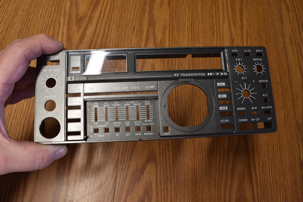 ICOM IC-735 PARTS: FRONT PANEL Free shipping!