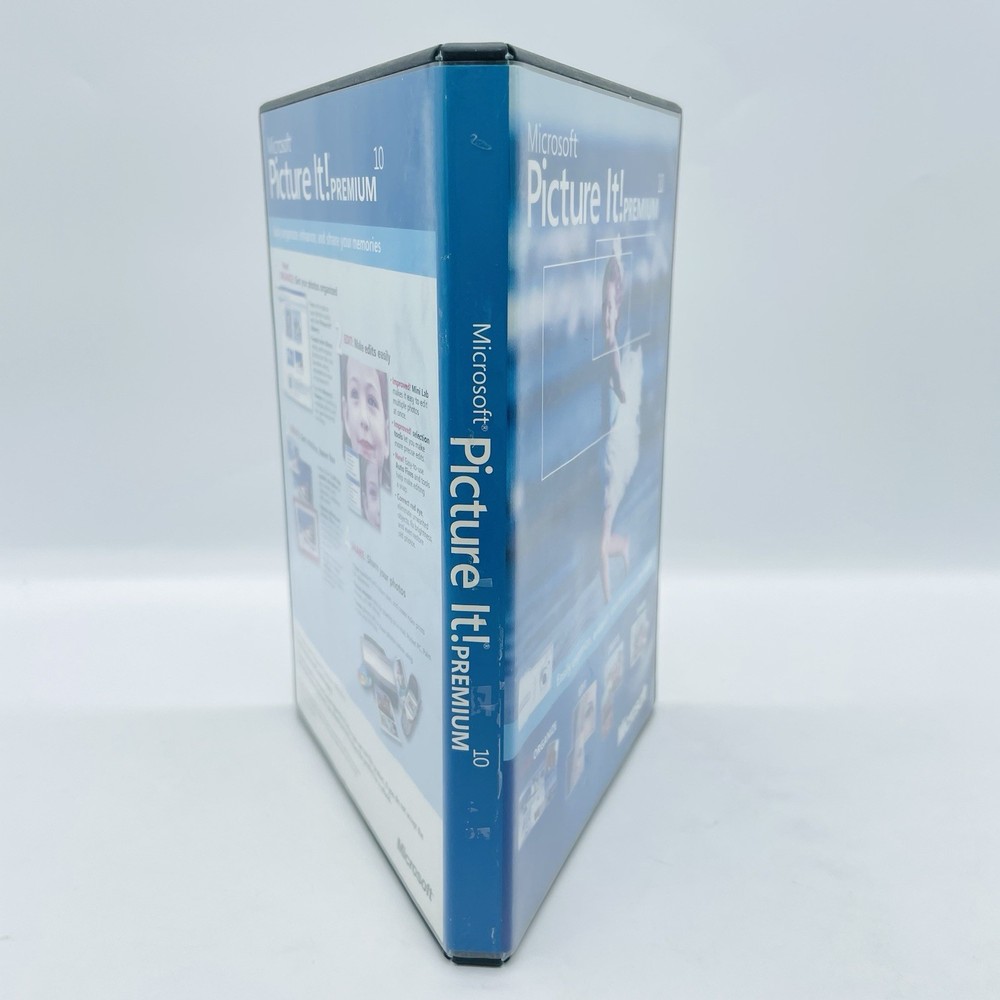 Microsoft Picture It! Premium 10 (CD) Tools Organize Edit Create Share Photos